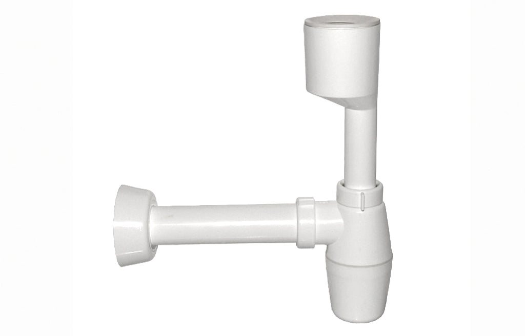 SIFONE A BOTTIGLIA PER ORINATOIO BIANCO- 40 x 230 mm.- BONOM- pezzi 1