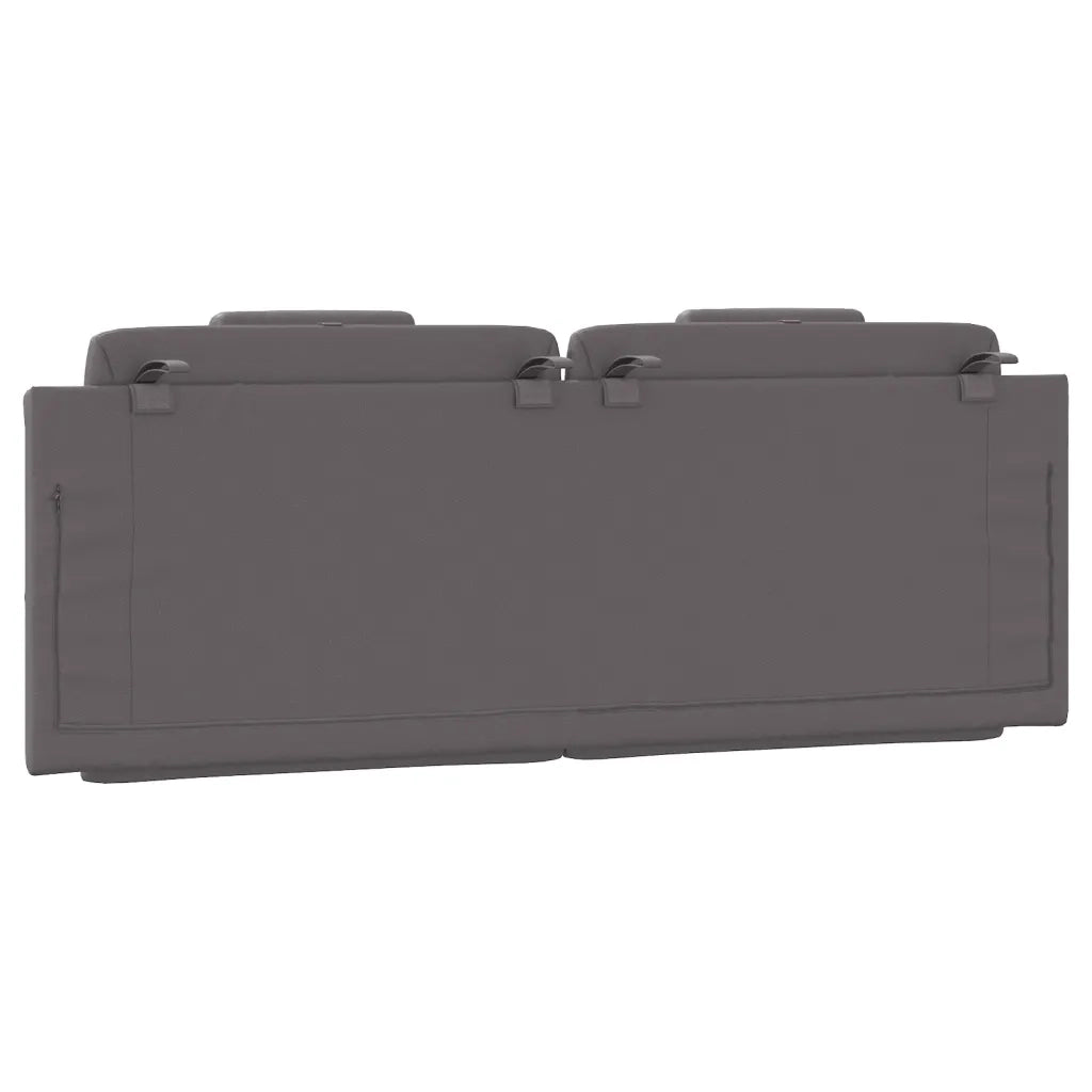 Cuscino Testiera Viana Grigio 120 cm in Similpelle 374784