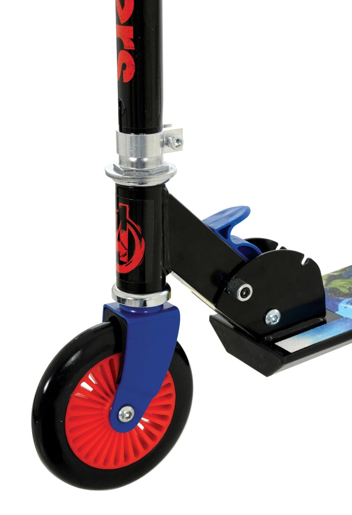 Monopattino per Bambini a 2 Ruote Licenza Marvel Avengers Ruote Antiforatura con Cuscinetti a Sfera ABEC6 Peso Max 50 kg