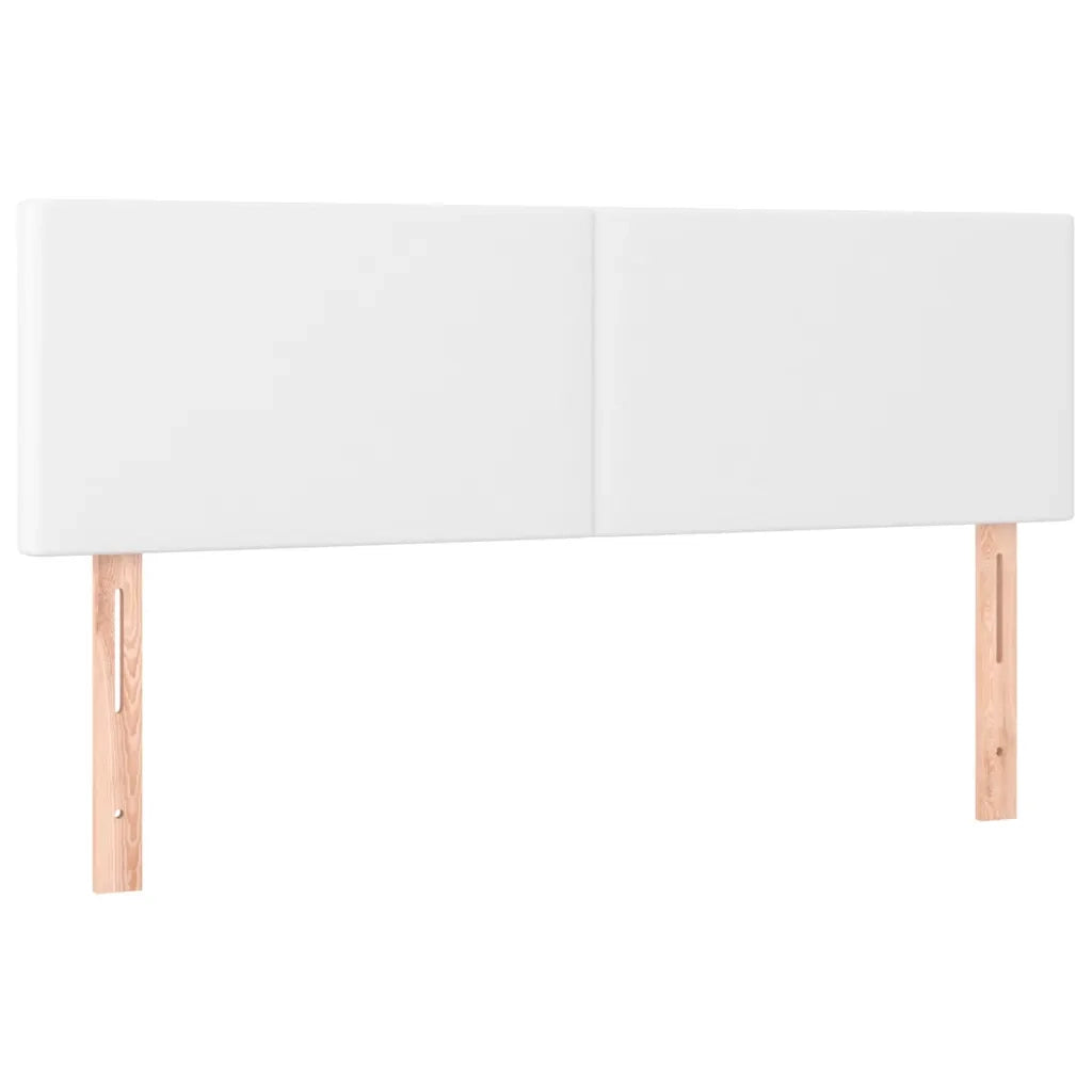 Giroletto Molle con Materasso e LED Bianco 140x200cm Similpelle