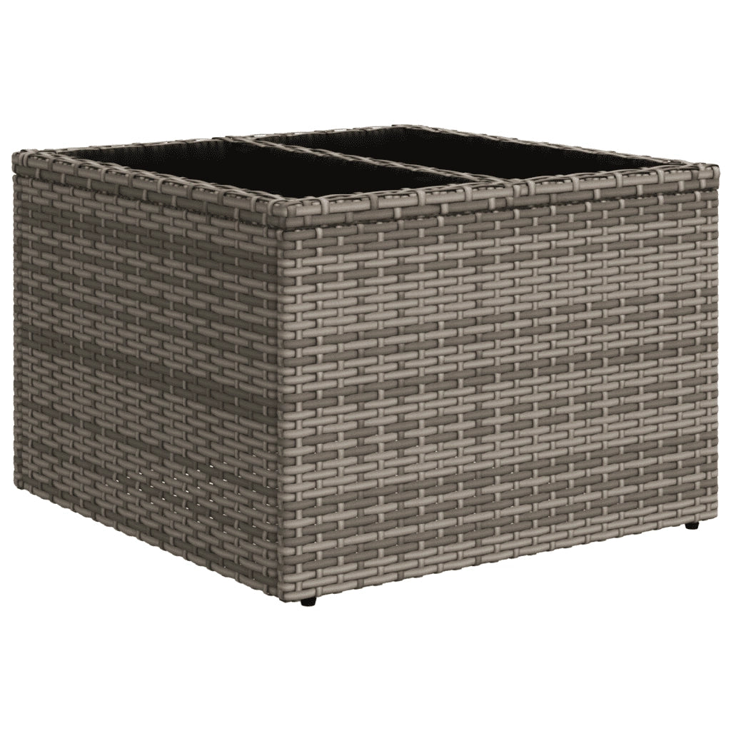 Set Divano da Giardino 5 pz con Cuscini Grigio in Polyrattan 3251027
