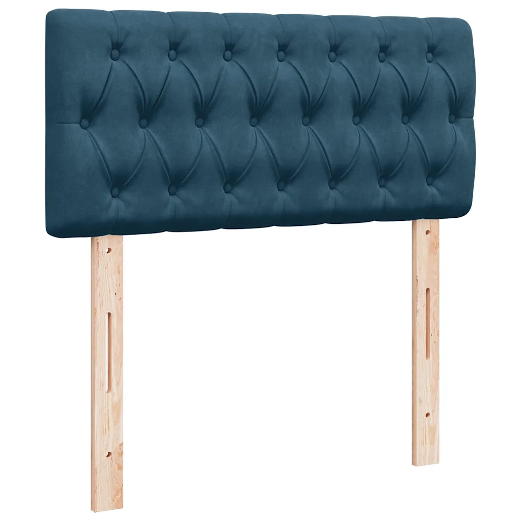 Struttura Letto Pouf con Materasso 80x200 cm Velluto