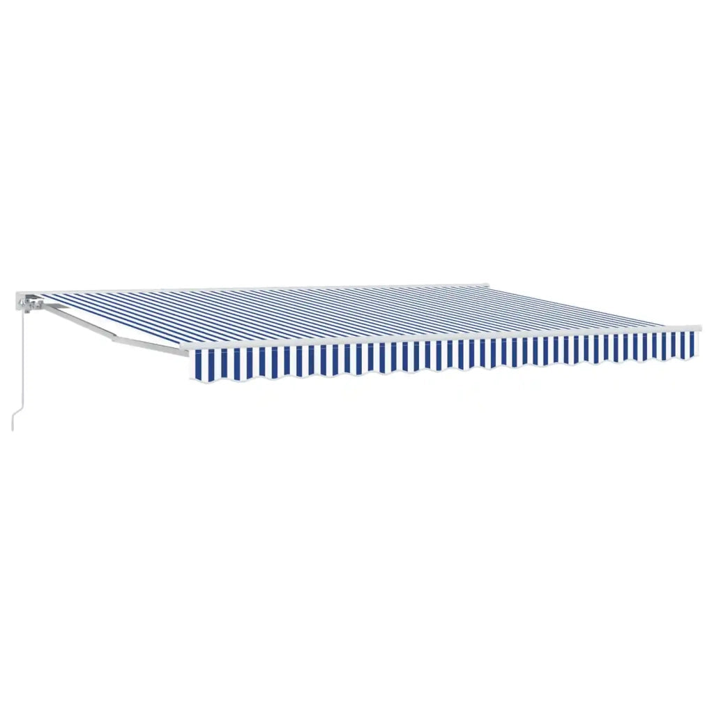 Tenda retrattile manuale Blu e Bianco 4 × 3,5 m 3420268