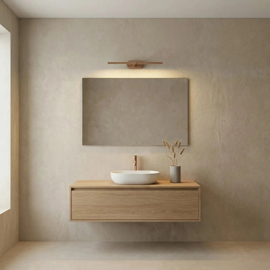 Applique Da Bagno Led APP1895-1W 40 Cm Brush Copper