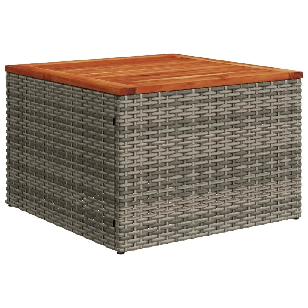 Set Divano da Giardino 9 pz con Cuscini Grigio in Polyrattan 3226158