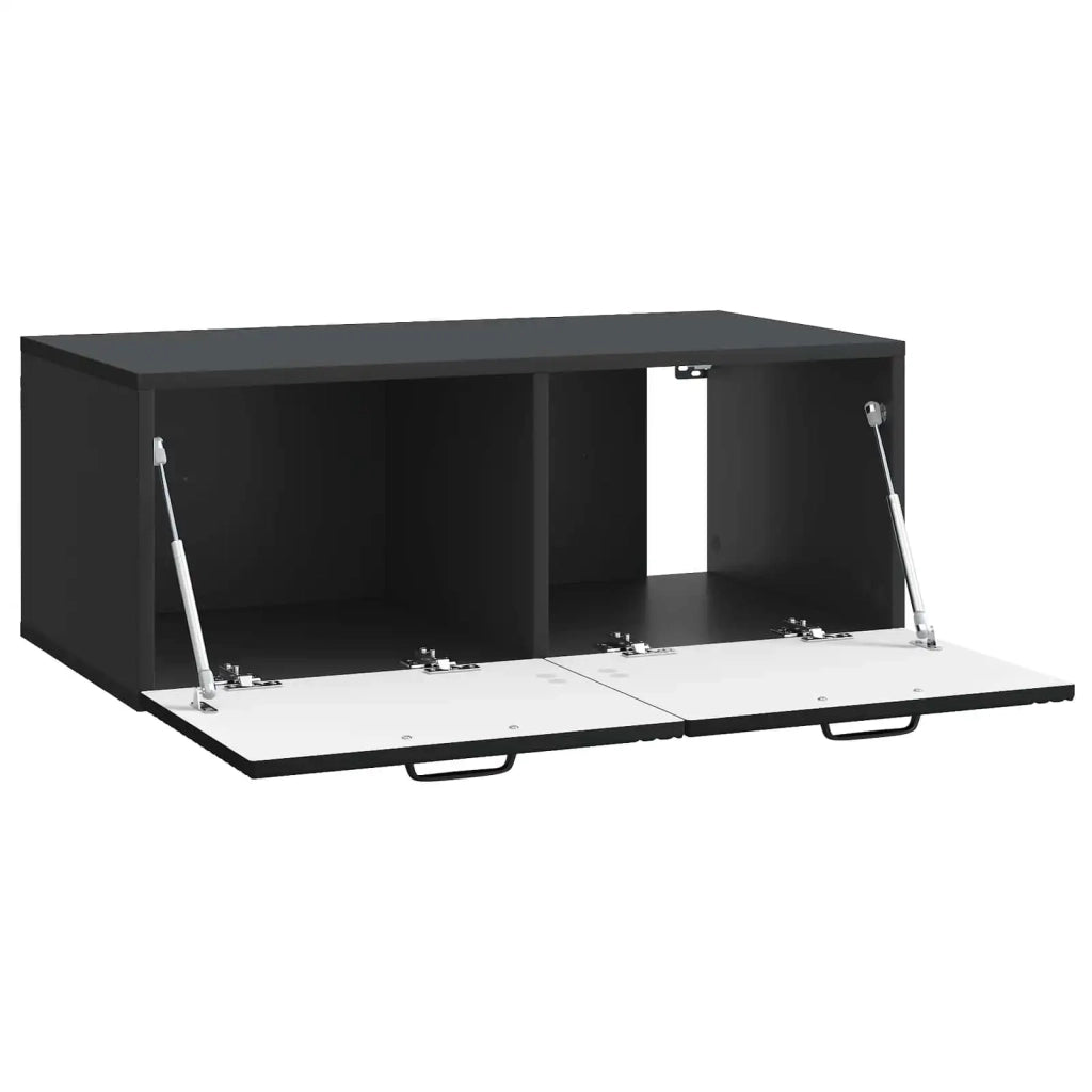 Mobile Porta TV da Muro Nero 78,5 x 41 x 30 cm 898686
