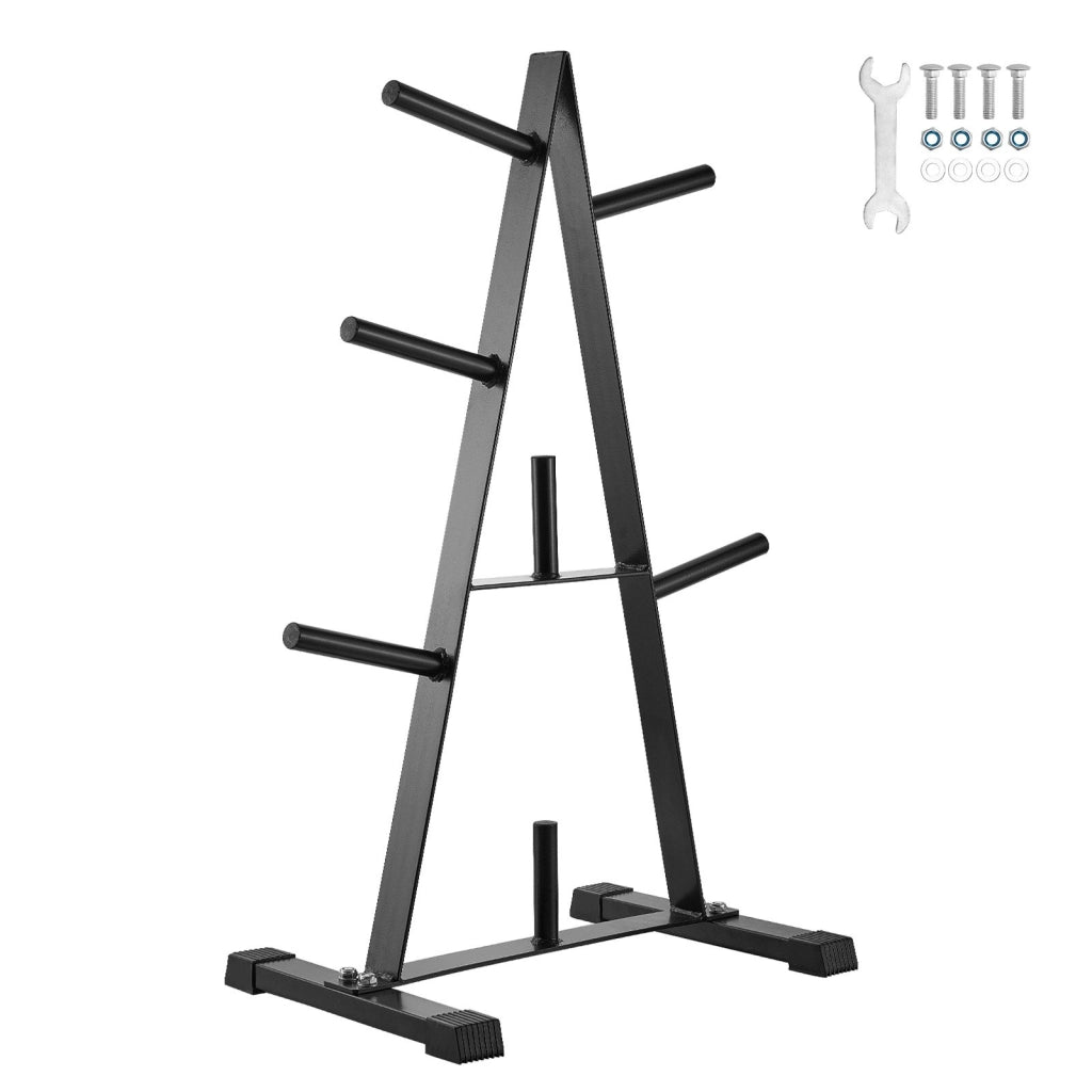 Albero per Dischi Pesi con Telaio ad A per Dischi Pesi da 25,4 mm Albero per Dischi Standard, Capacità di Carico di 227 kg Supporto per Pesi, Supporto