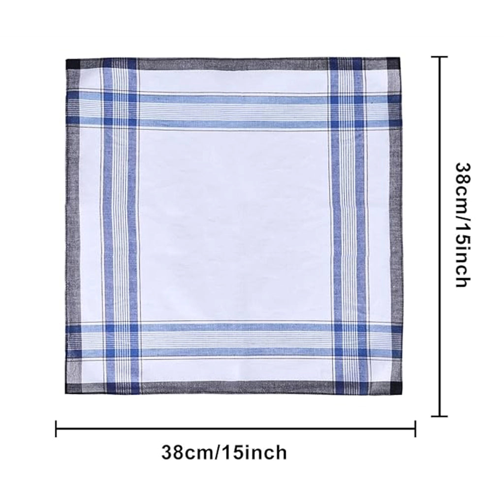 Set di 12 fazzoletti in cotone 40 x 40 cm assortiti