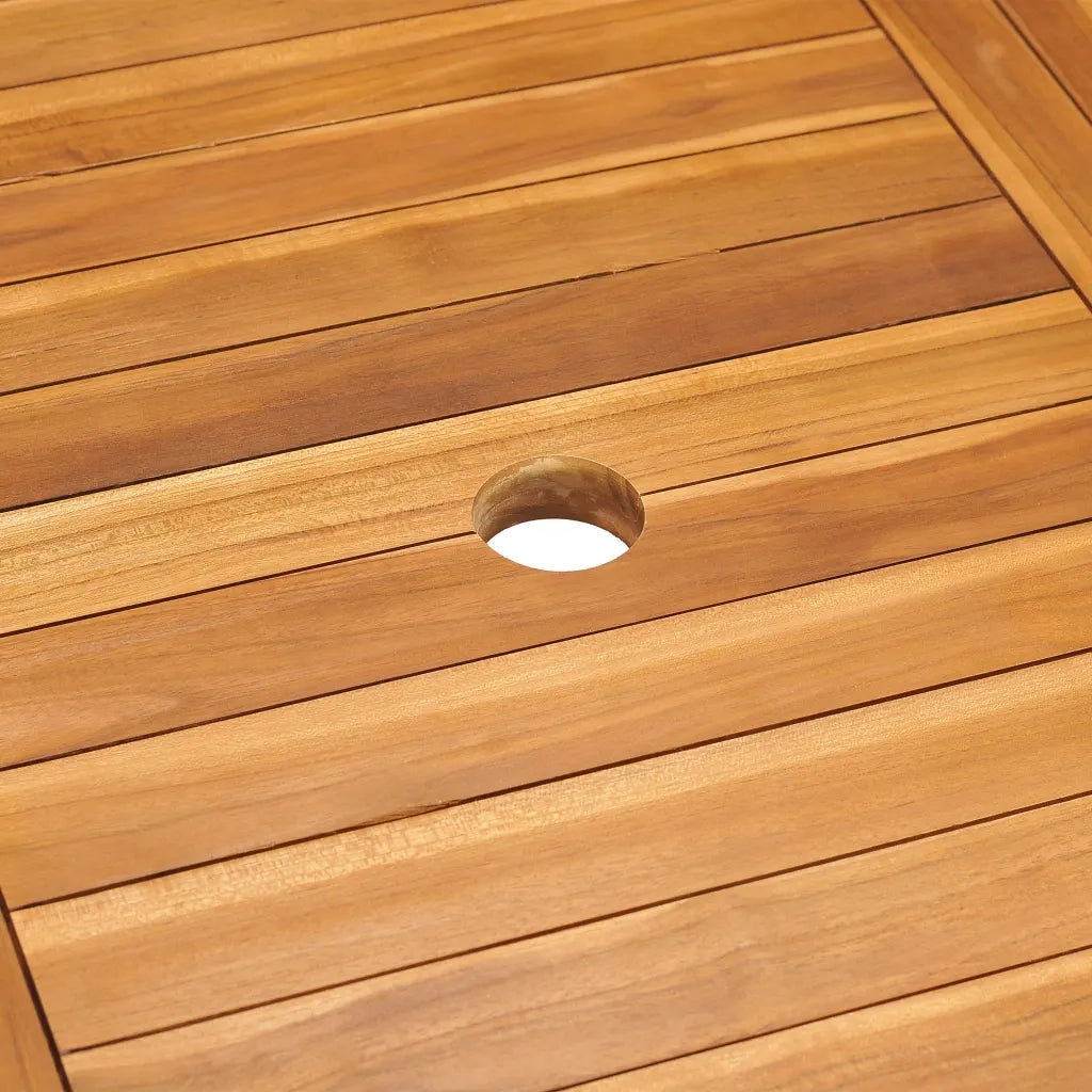 Set da Pranzo da Giardino 7 pz con Cuscini in Legno di Teak