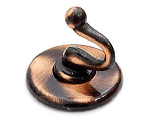 GANCI ADESIVI SMERALDO RAME SPAZZOLATO- - ø mm.36 - 20 pezzi