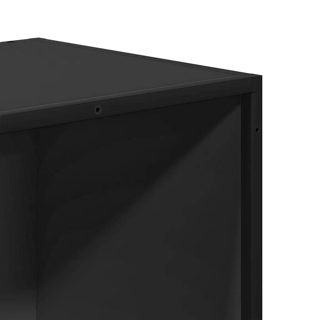 Libreria Nera 40x35x76 cm in Legno Multistrato 849094