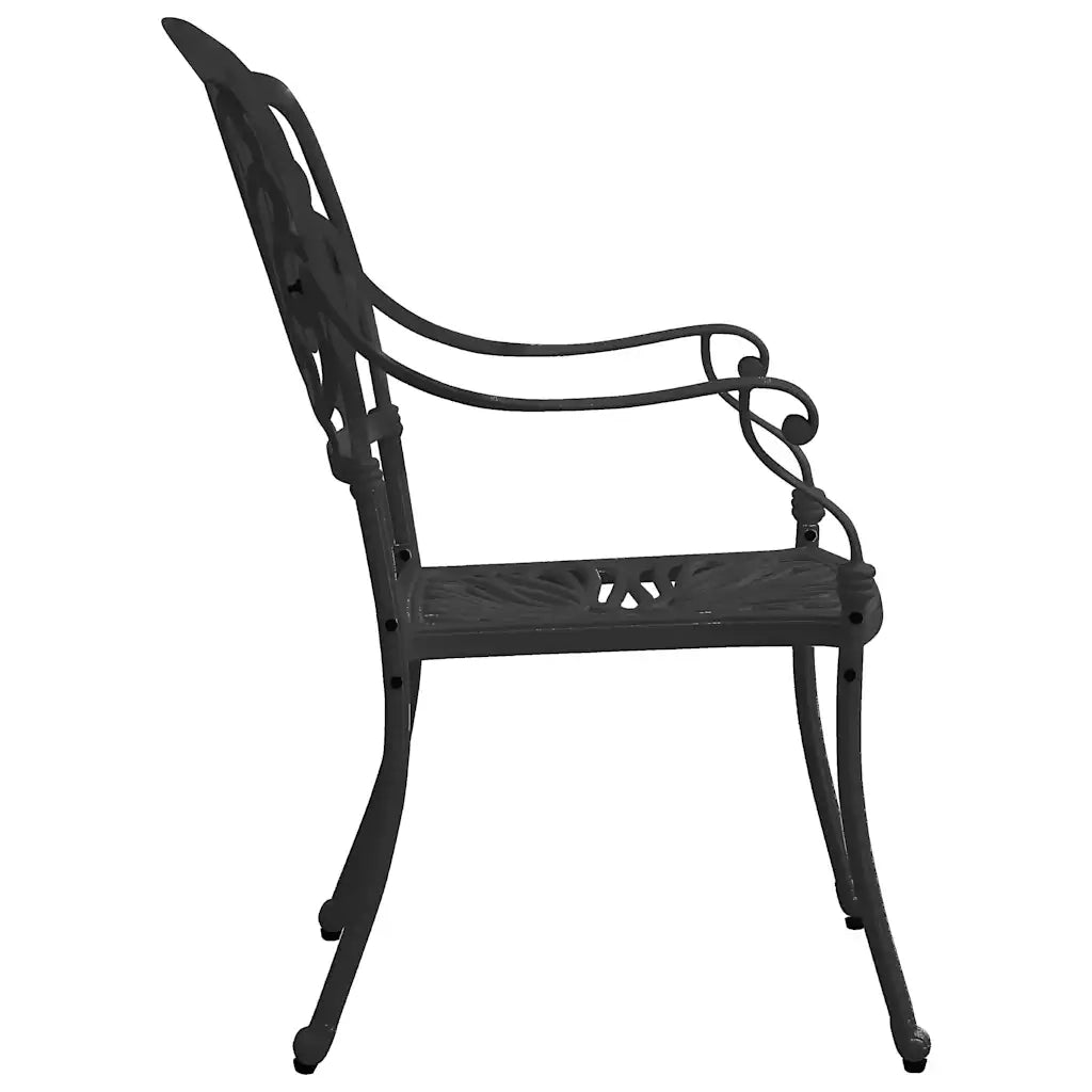 Set da Bistrot 3 pz in Alluminio Pressofuso Nero 3070575