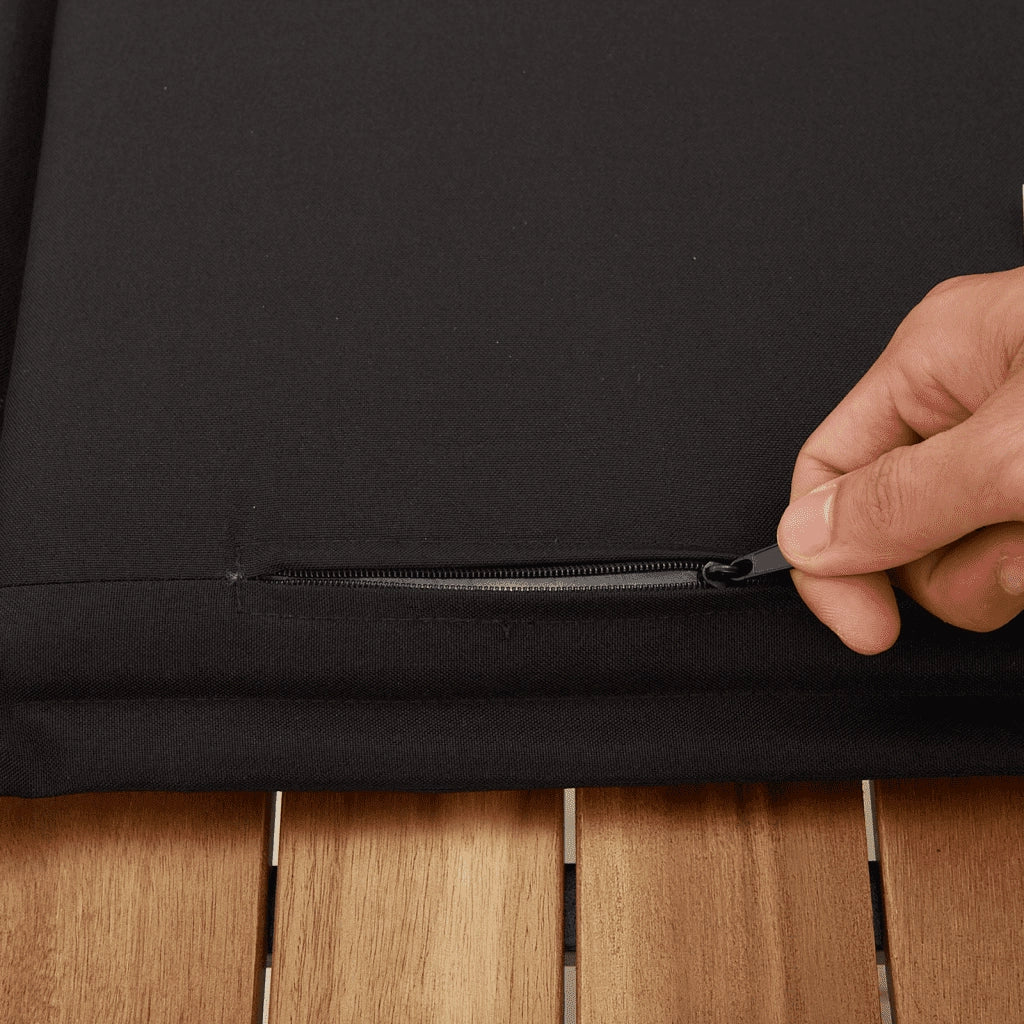 Set Divani da Giardino 5 pz con Cuscini in Polyrattan Nero 3223472
