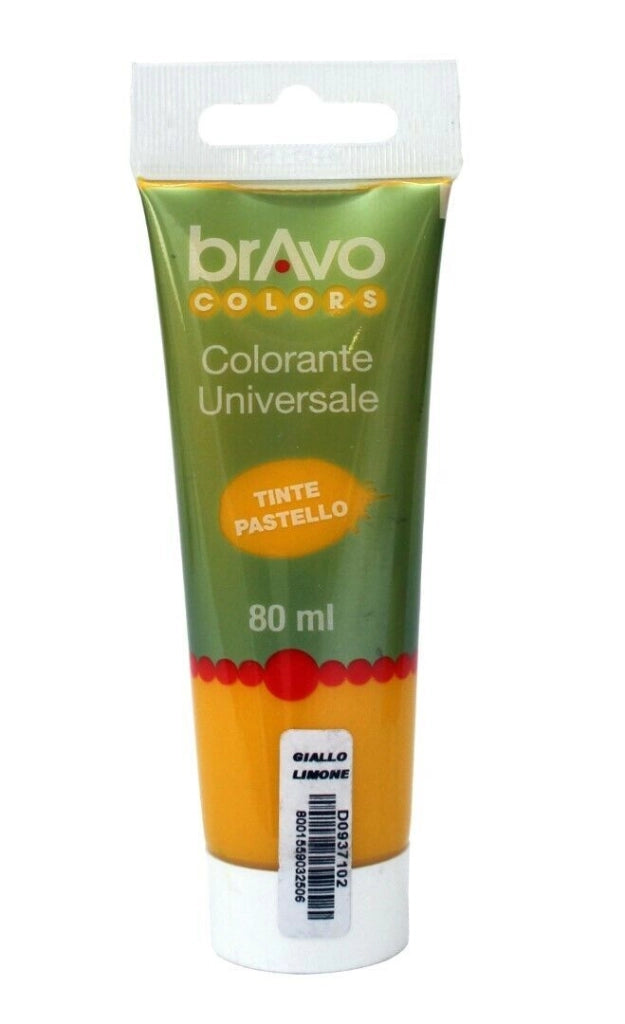 Colorante Univers.Giallo Limone 80Ml Set 5 Pezzi - Nespoli