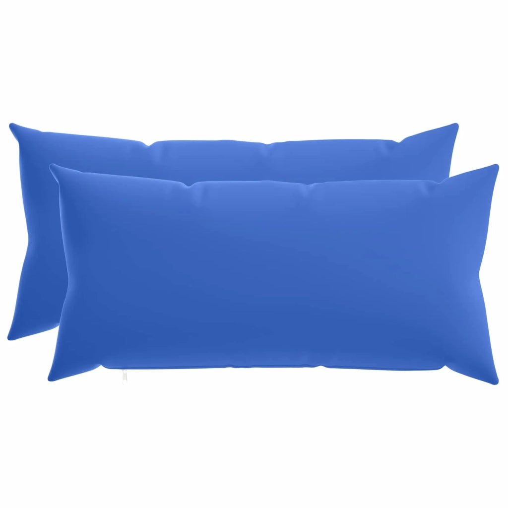 Cuscino con cuscino HEERLEN 2 pz Blu Reale Poliestere 925834
