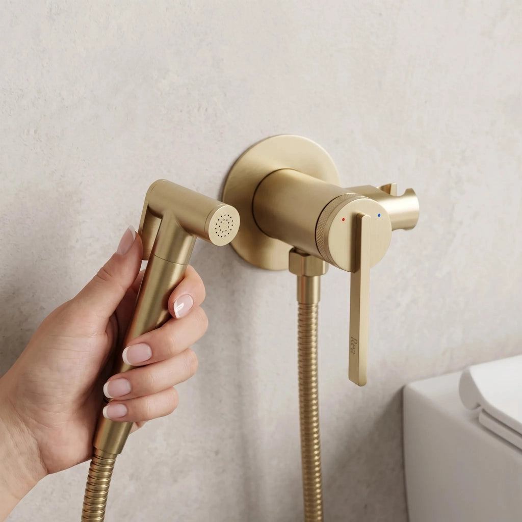 Rubinetto Bidet Rea Grace Brush Gold