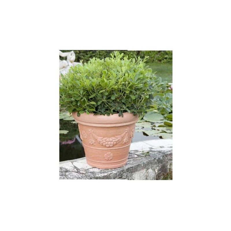 Vaso in Resina Color Terracotta Conca Tropea Impruneta H 34 Ø 40 cm