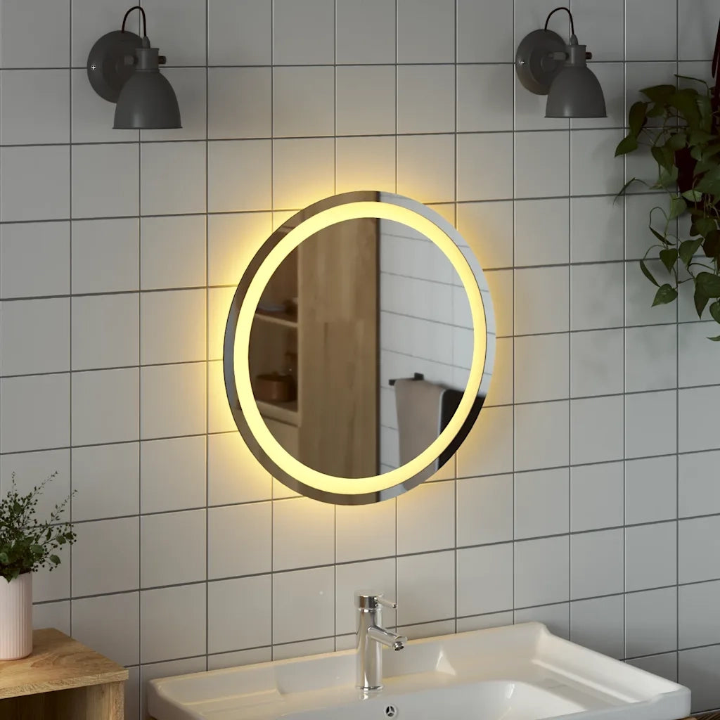 Specchio da Bagno LED 50 cm Rotondo 353278