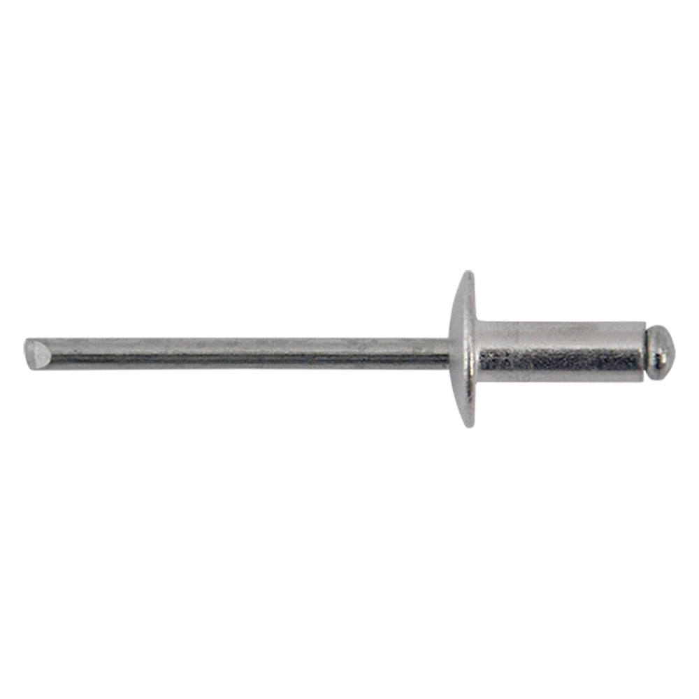 RIVETTO A STRAPPO IN ALLUMINIO 4,8 x 16 - Ø testa 14 cf. 25 pz  - Blister Koncreto