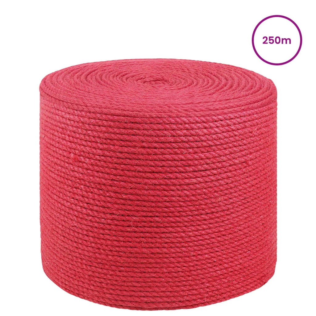 Corda di Juta 6 mm Rosso 100% juta Tossa 42011704