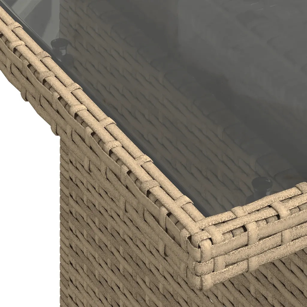 Set Divano da Giardino 8 pz con Cuscini Beige in Polyrattan 3326520
