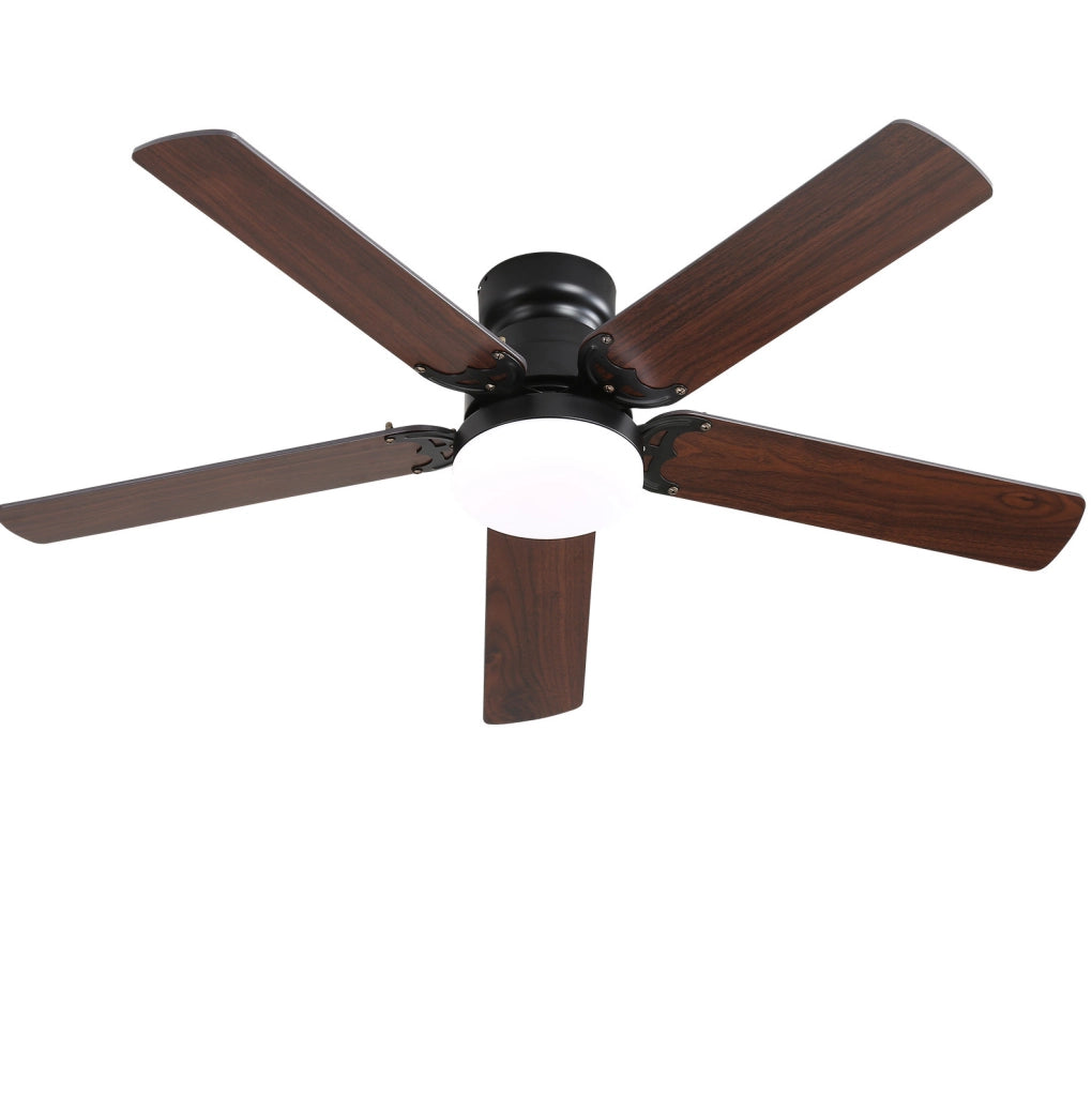 Ventilatore da soffitto 42" con LED 18W, telecomando, motore DC silenzioso, timer e funzione memoria luce