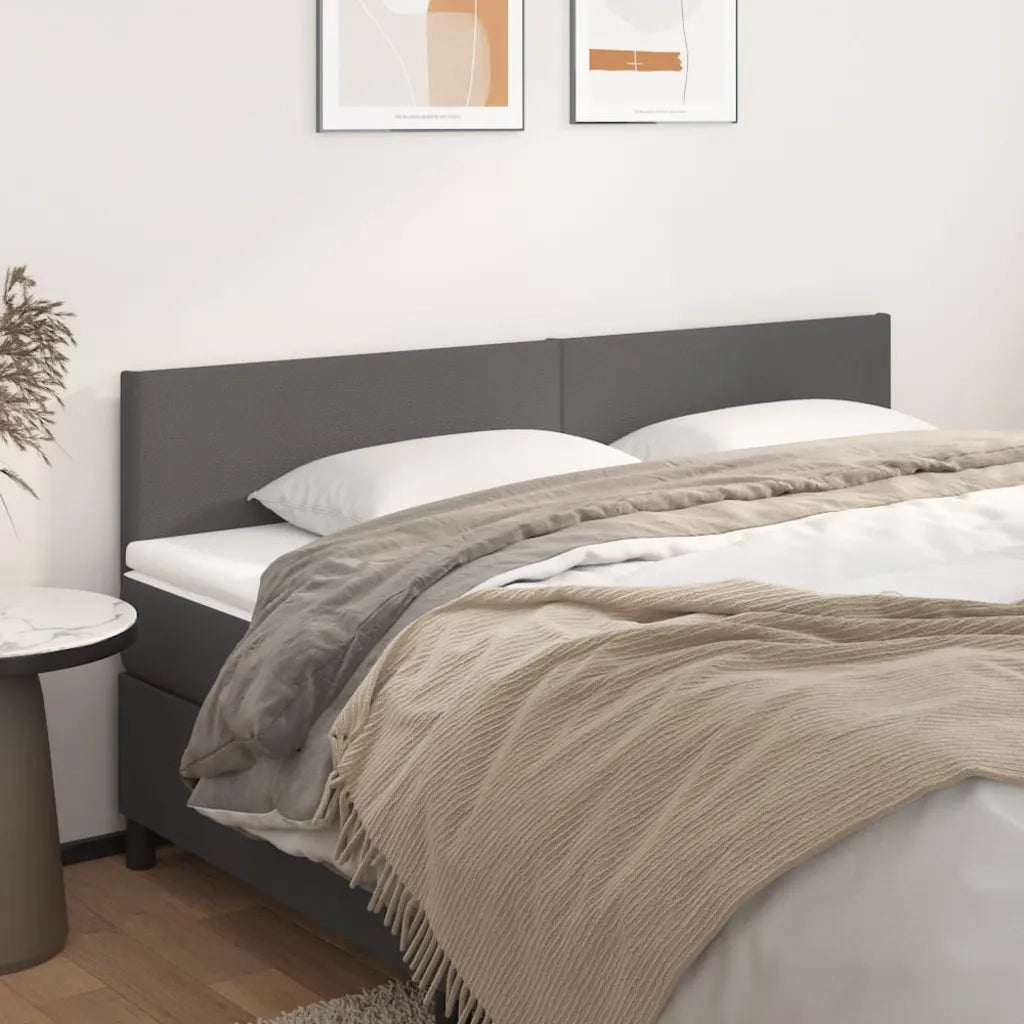 Testiera | Testata Grigio 200x5x78/88 cm in Similpelle