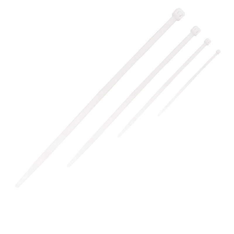 50 Pezzi Fascette Stringicavo Bianco 4,5 X 200MM