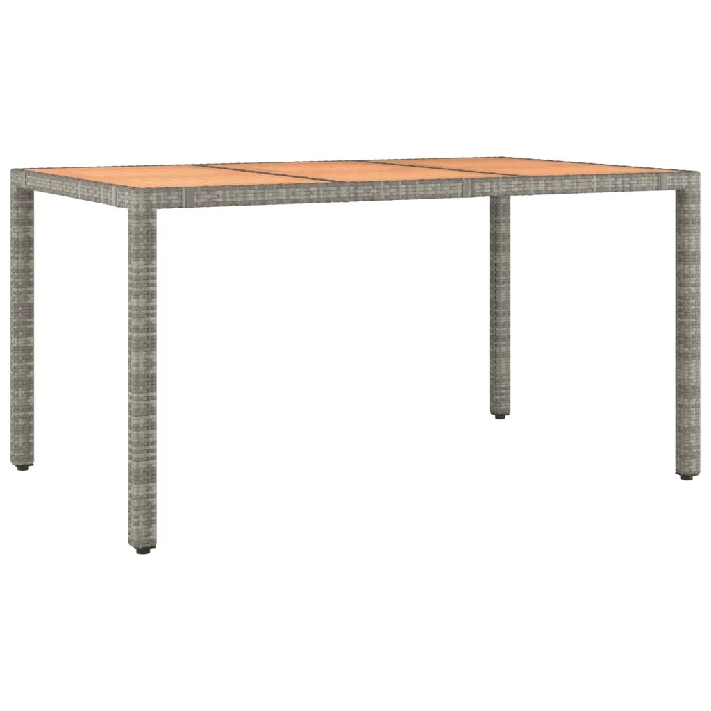 Set da Pranzo da Giardino 7 pz con Cuscini in Polyrattan Grigio 3276847