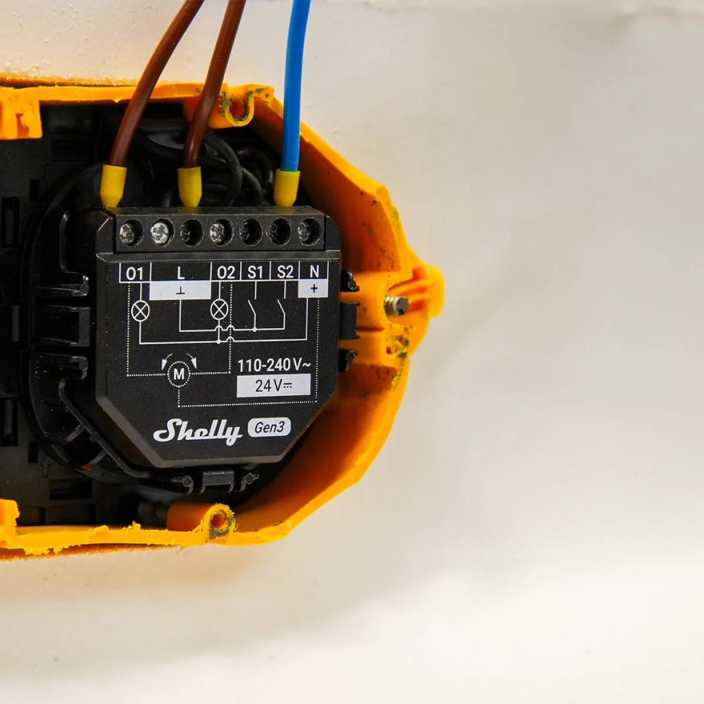 Shelly 2PM Gen3 - Relè Smart Wi-Fi con Misurazione Consumi - Confezione da 4 Pezzi