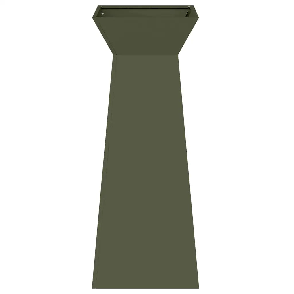 Vaso a Pilastro 2 pcs Oliva 40 x 40 x 100 cm