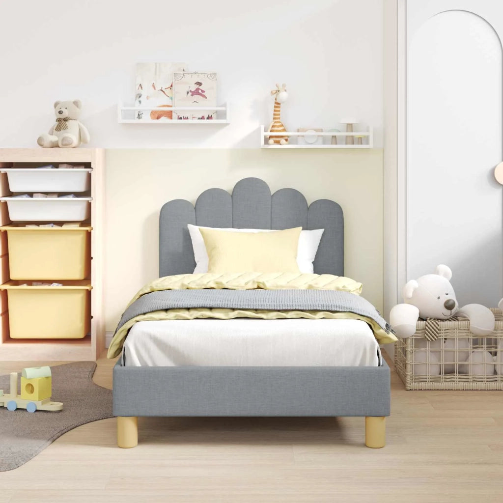 Struttura letto bambini con testata Grigio Chiaro 80 x 160 cm 42011044