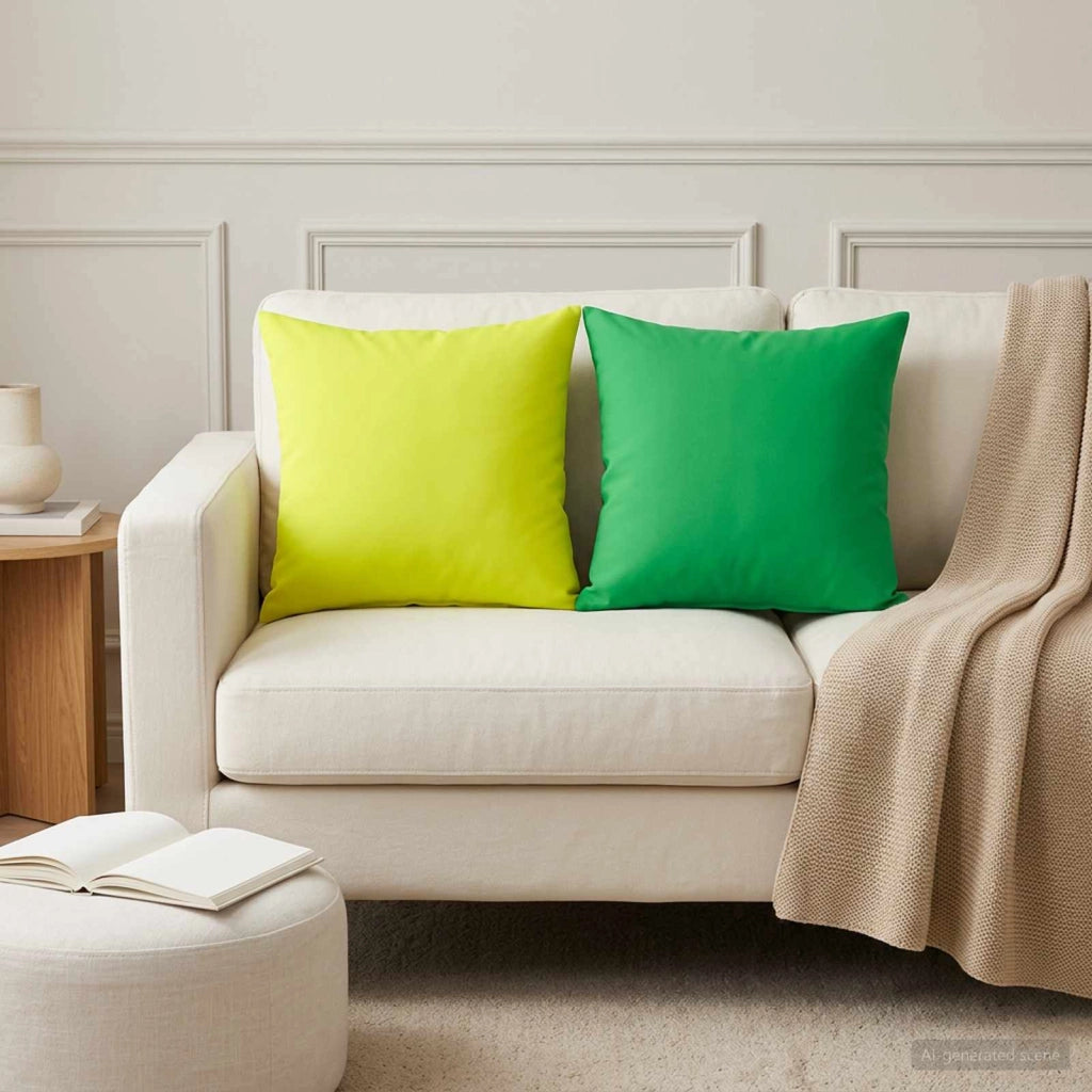 Cuscino con cuscino HEERLEN 2 pz Verde Poliestere 924299