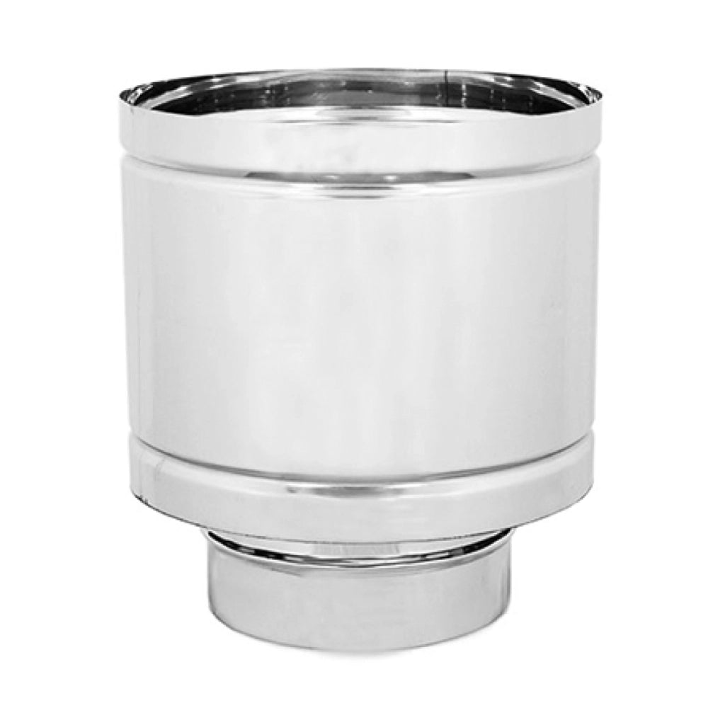 CAPPELLO ANTIVENTO MONOPARETE ACCIAIO INOX AISI 304 - ø300  - EUF