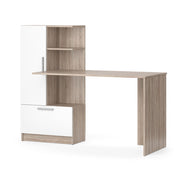 Vicco Scrivania con ripiani Sonoma/Bianco 150 x 59.3 cm