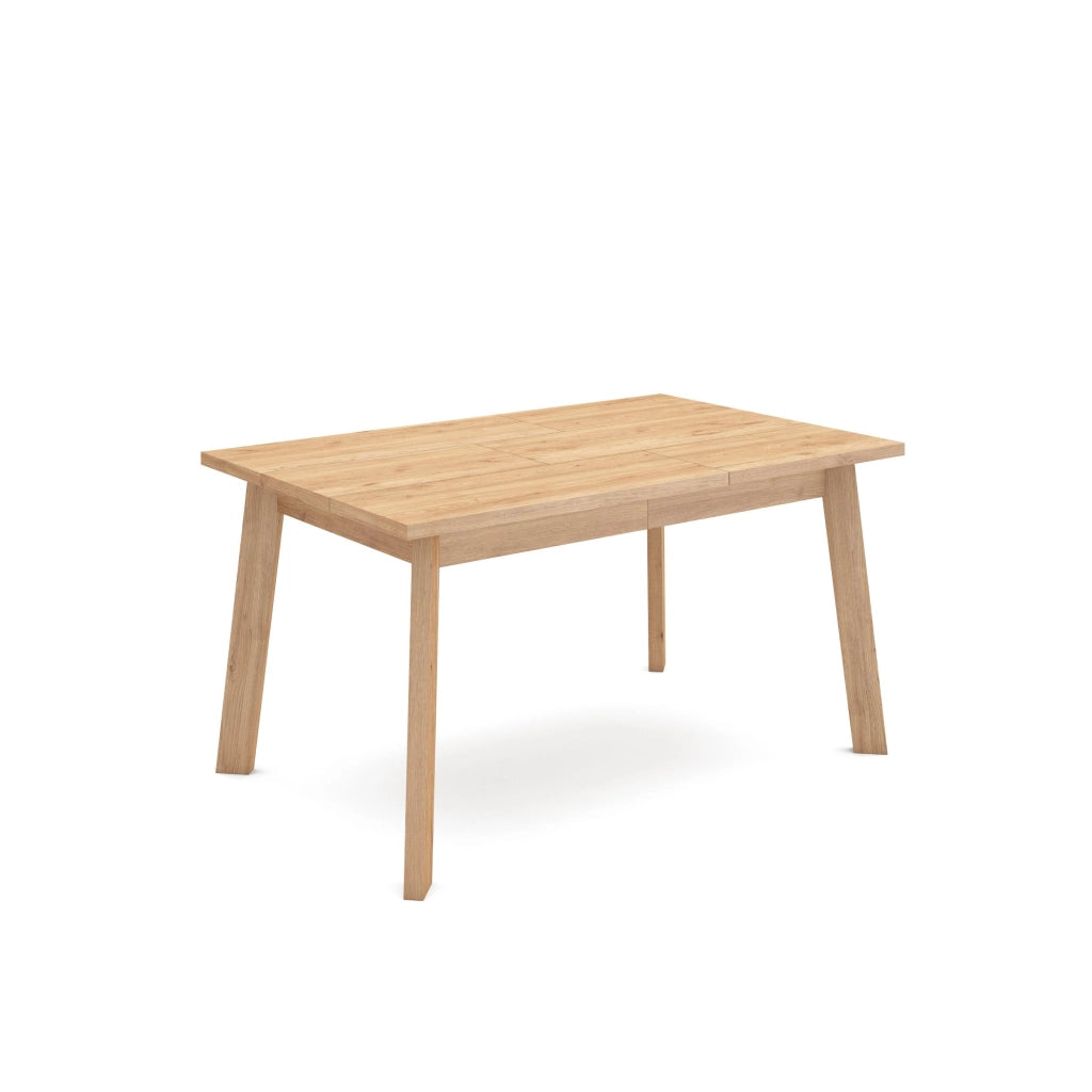 Tavolo da Pranzo, 140x90x74cm, Per 6 persone, Gambe in legno, colore Rovere RF2902