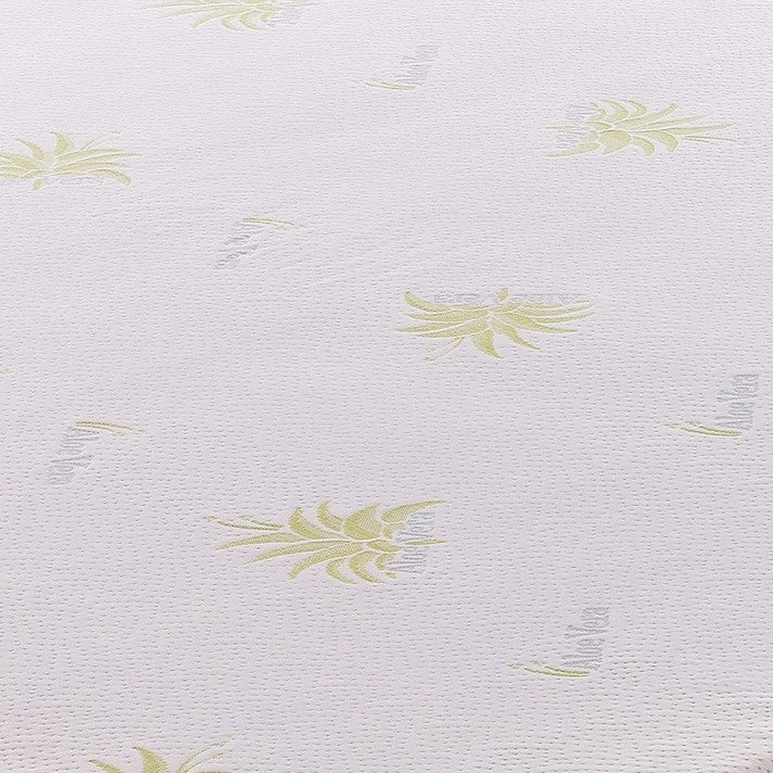Topper Piazza e Mezza 140x200 in memory foam 7 cm con rivestimento in aloe vera sfoderabile