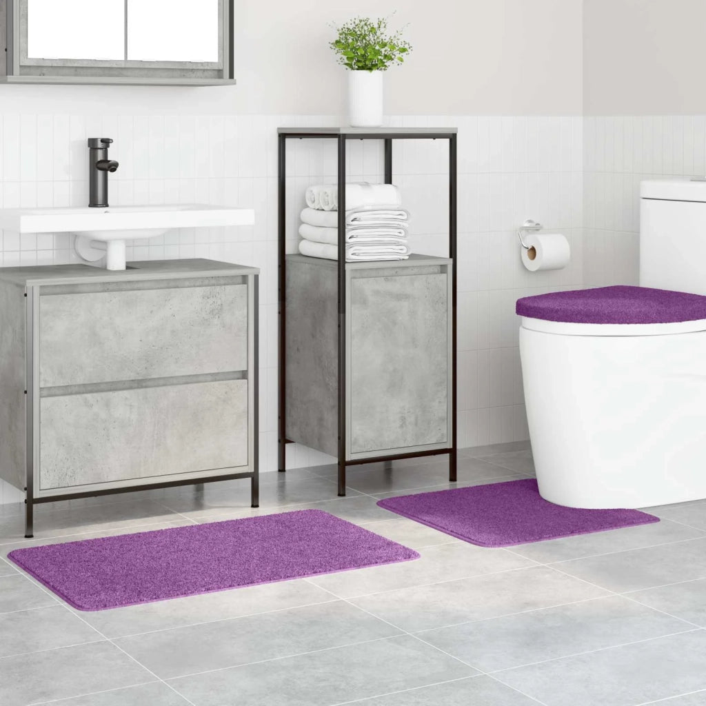 Set di tappetini antiscivolo per il bagno 3 pcs Viola PP 4019872