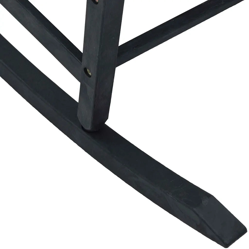 Sedia a dondolo Nero 84 x 65 x 114 cm Resina