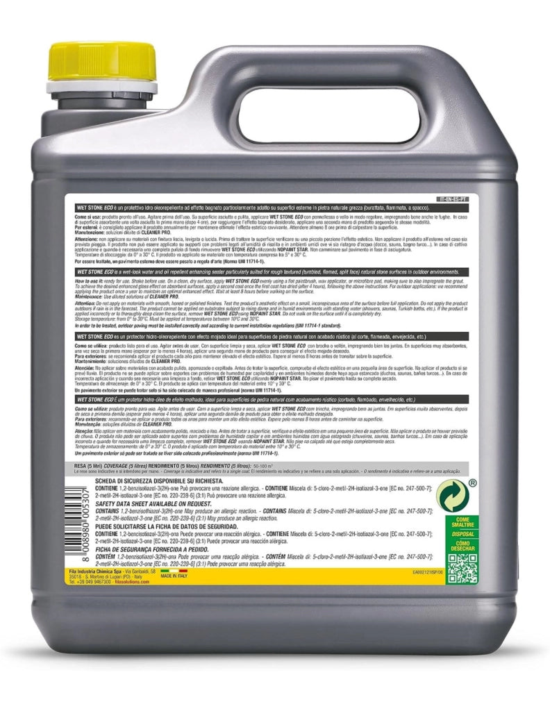 Fila wet stone eco 5 l protettivo effetto bagnato pietra naturale
