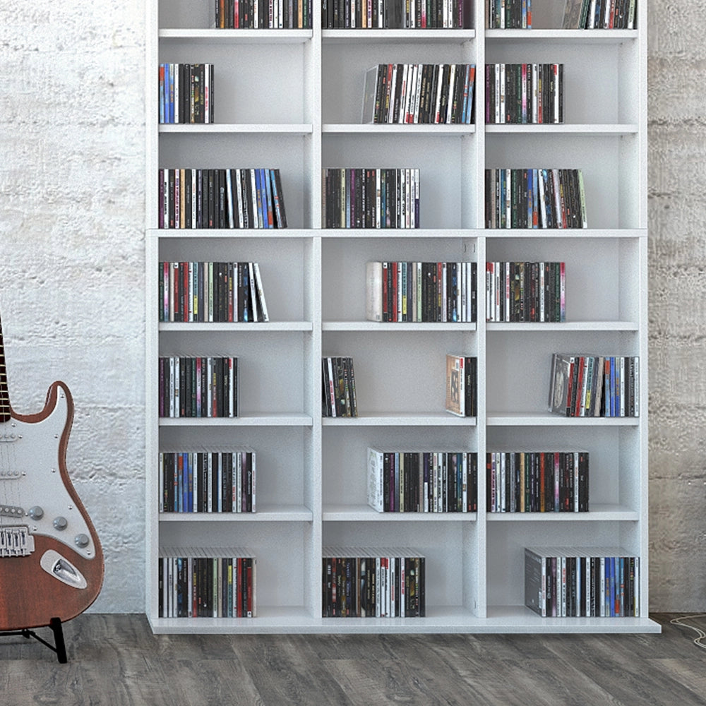 Vicco Scaffale porta cd Bianco 102 x 178 cm