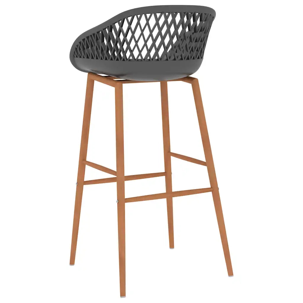 Set da Bar 7 pz Bianco e Grigio 3057422