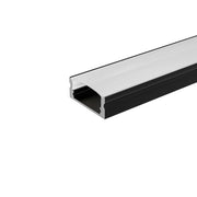 Profilo slim in alluminio nero 2mt per striscia led