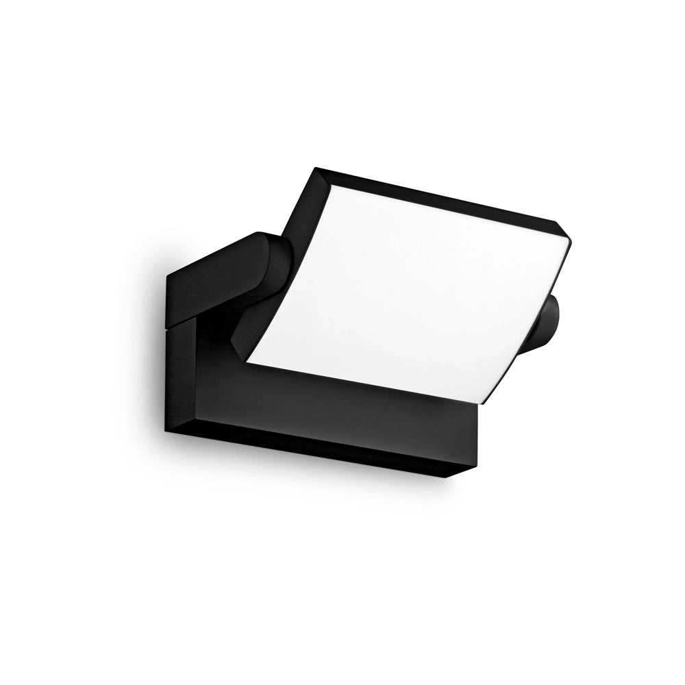 Applique Moderna Swipe Alluminio Nero Led 20,5W 3000K Luce Calda