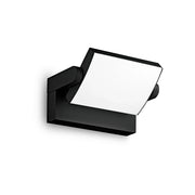 Applique Moderna Swipe Alluminio Nero Led 20,5W 3000K Luce Calda