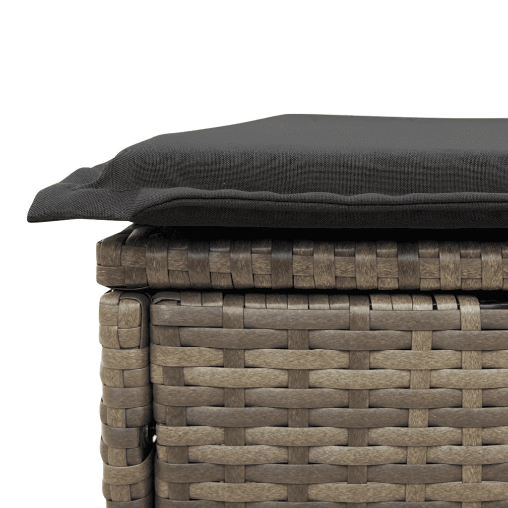 Set Divano da Giardino 6 pz con Cuscini Grigio in Polyrattan 3249499