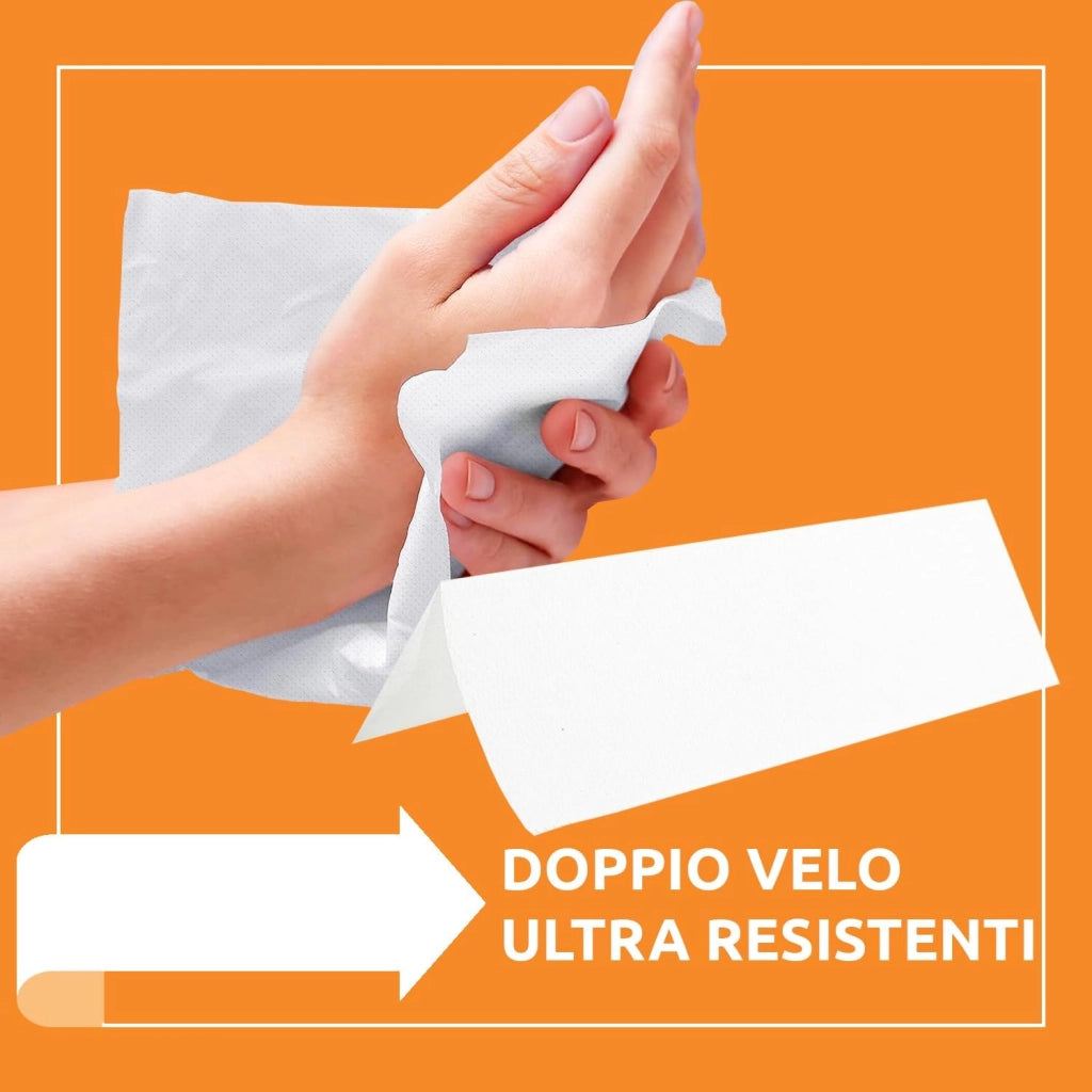 3150 Asciugamani Carta Piegati a V 15 Confezioni AkitaINK
