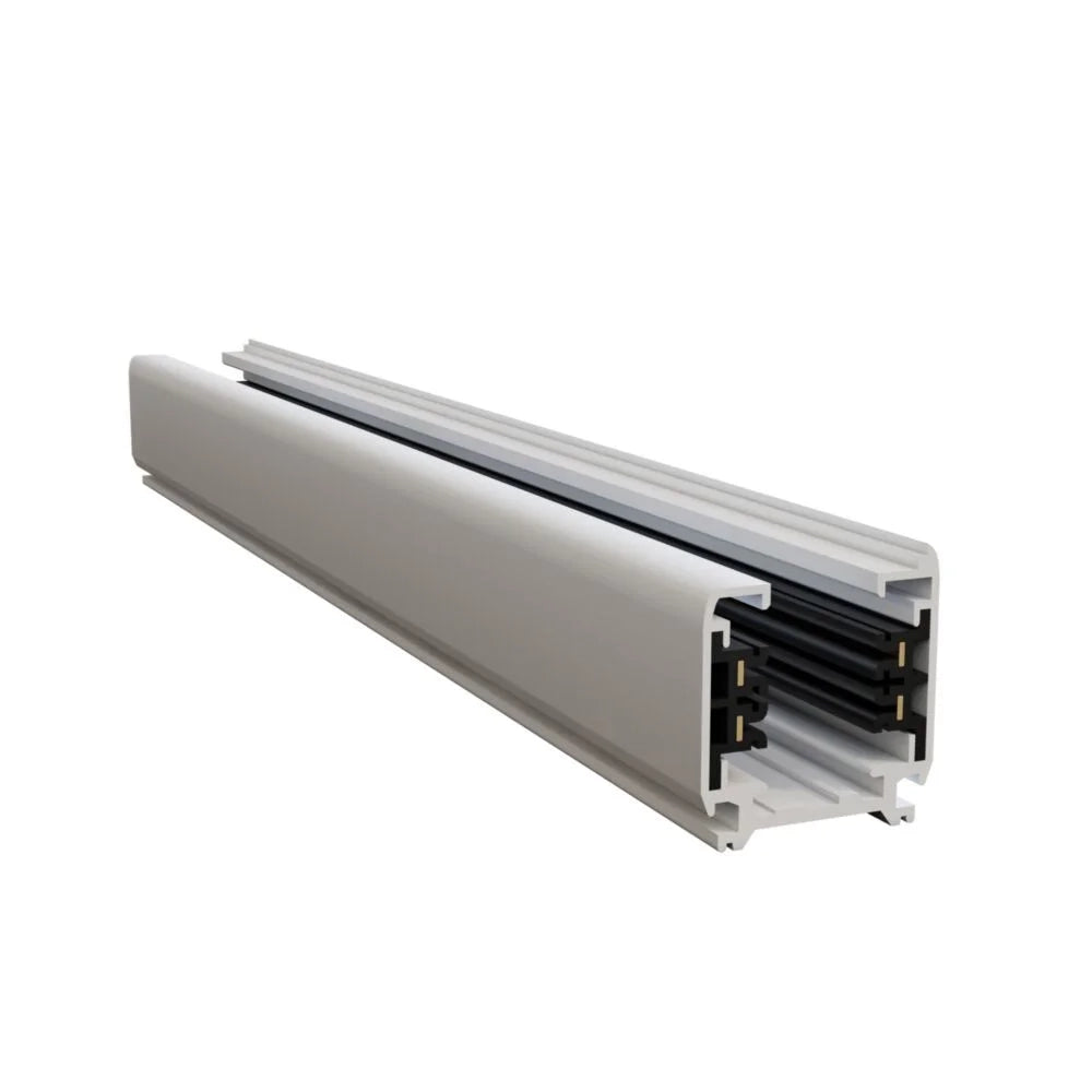 Binario Moderno Busbar Trunkings Trinity Alluminio Bianco 1M