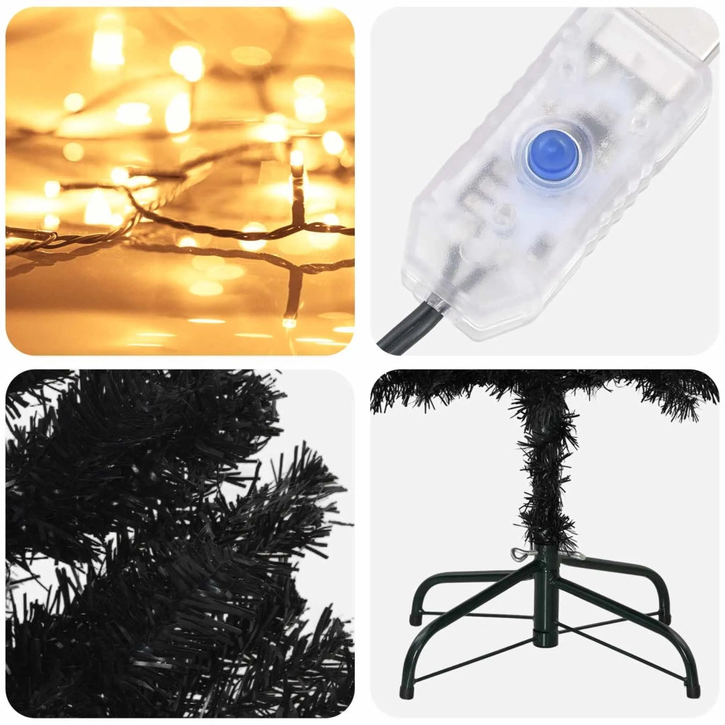 Albero di Natale Artificiale Sottile 240 cm 300 LED 3461119