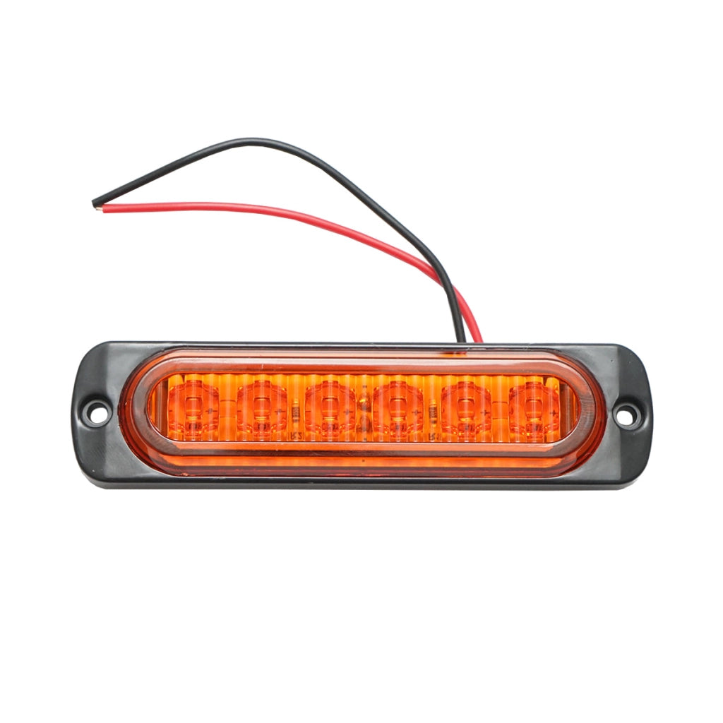 Lampada LED laterale  gialla, 12V-24V, FR0272Y, Breckner Germany.